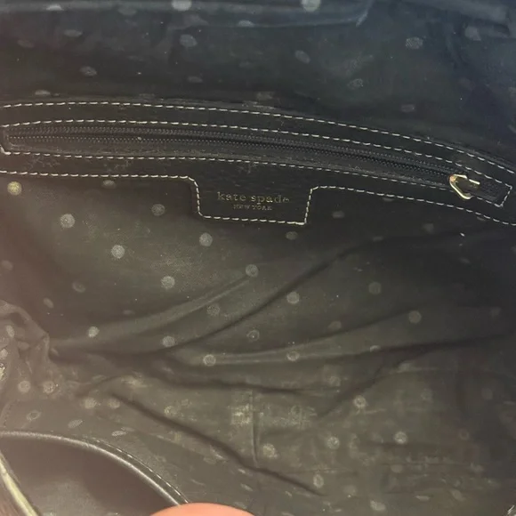 Kate Spade Pebbled Leather Shoulder Bag - Black USED - Picture 8 of 12